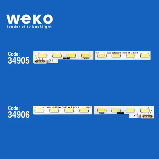 WKSET-5277 34905X1 34906X1 SLED 2012SLS46 7030 2 ADET LED BAR (44LED) alternatif görünüm