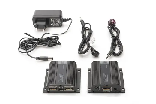 DIGITUS DS-55100-1 HDMI Sinyal Uzatma Cihazı, Alıcı (Receiver) ve Verici (Transmitter) Birim dahil, 50 metre görseli 4