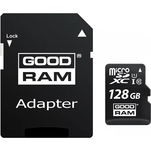 GOODRAM 128GB M1AA-1280R12 microSDXC Class 10 UHS-I U1 100MB/s Hafıza Kartı + SD Adaptör
