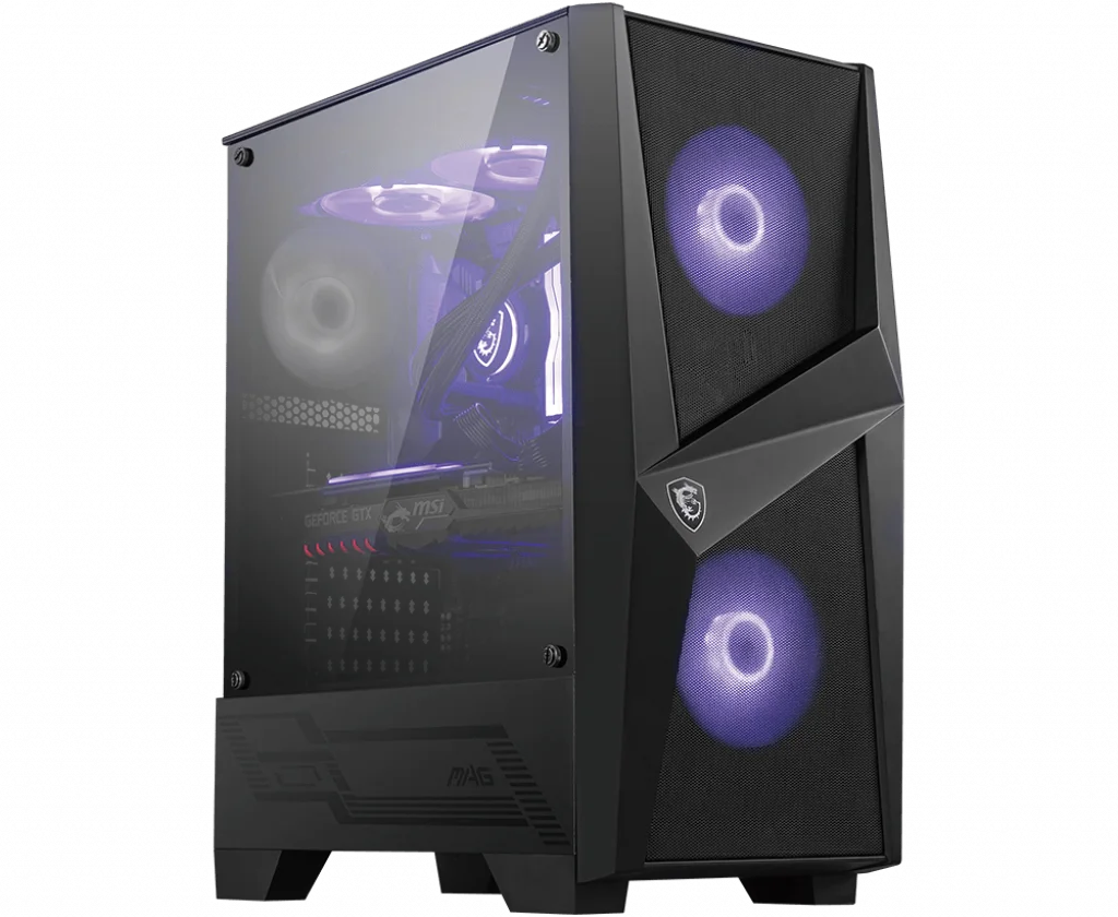 MSI MAG FORGE 100M USB3.2 2x12CM RGB + 12CM FAN PENCERELI ATX SIYAH KASA