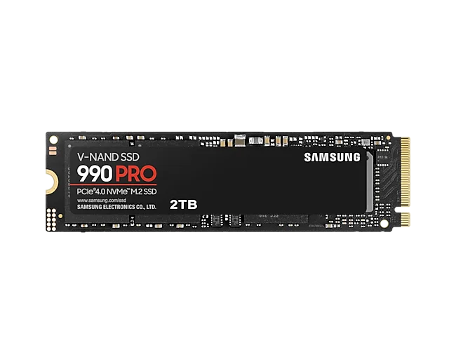 SAMSUNG 990 PRO 2 TB NVME GEN4 SSD 7450/6900 (MZ-V9P2T0BW)