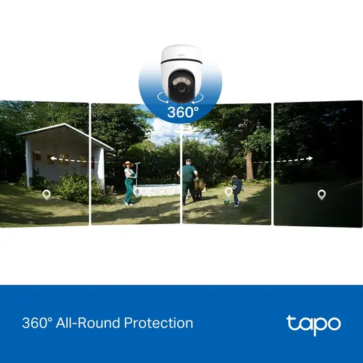 TP-LINK 5MP Speed Dome 4MM WIFI Kablosuz Pan-Tilt IP Kamera Tapo C630 Kit görseli 7