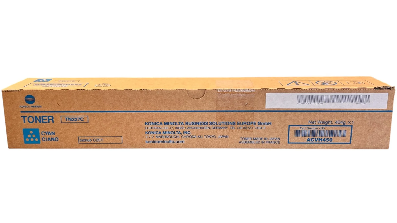 Minolta TN-227 Orijinal Mavi Toner Bizhub C-257i ACVH450