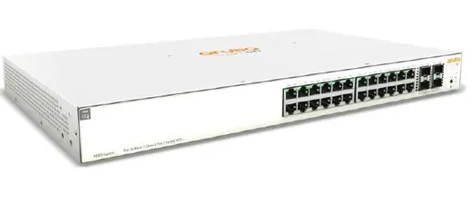 HPE ARUBA ION 1930 JL682A 24 PORT GIGABIT+ 4XSFP1/10GB L2+ YÖNETİLEBİLİR RACKMOUNT SWITCH görseli 1