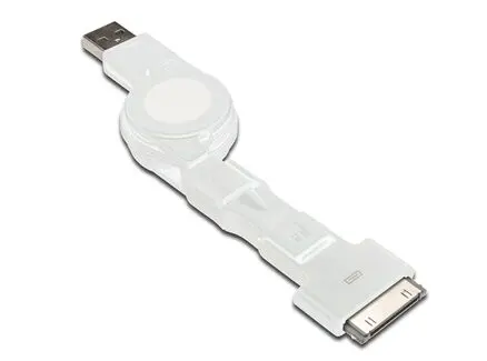 DIGITUS AK-600300-075-W 3 in 1 Makaralı Kablo, Apple 30 pin erkek + micro USB B erkek + mini USB B erkek USB A erkek