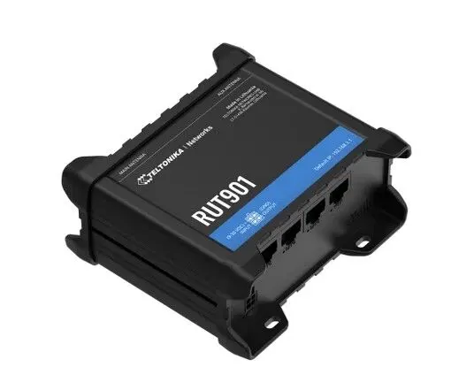 TELTONIKA TE-RUT901 Industrial Cellular Router 4G (LTE) Endüstriyel Router - Cat 4 (150/50 Mbps) - 2x SIM kart yuvası görseli 3
