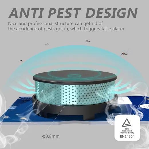 Opax HY-SSA01 Photoelectric Kombine Kablosuz Duman & ISI Dedektörü ve Alarmı görseli 5