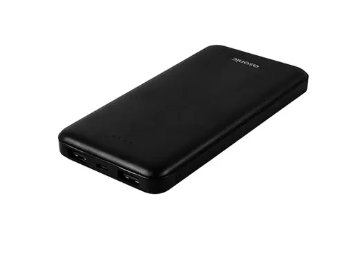 Asonic AS-P10 10000mAh 2-USB Output Powerbank Siyah Taşınabilir Pil Şarj Cihazı alternatif görünüm