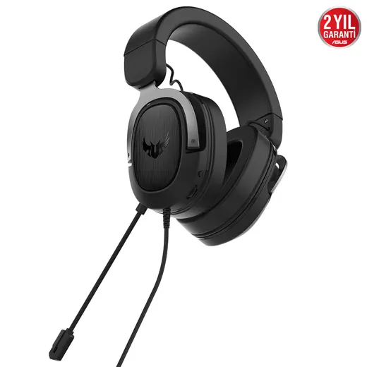 ASUS TUF Gaming H3 Gun Metal 7.1 3.5mm Oyuncu Kulaklığı / 90YH028G-B1UA00 görseli 2