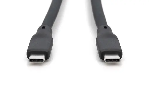 DIGITUS AK-300342-020-S USB Silikon Bağlantı Kablosu, USB 20Gbps, USB 3.2 Gen1, 5G, 100W, 4K, 2 metre, siyah renk görseli 4