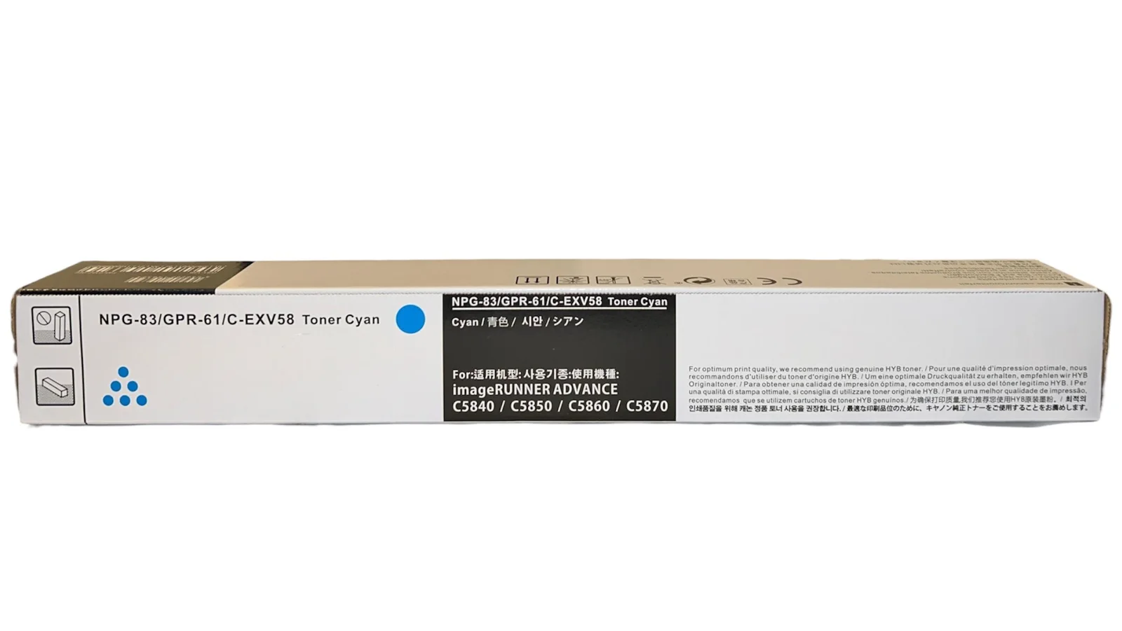 Canon EXV-58 Smart Mavi Toner ADVANCE DX C5840i C5850i C5860i C5870i 60k.
