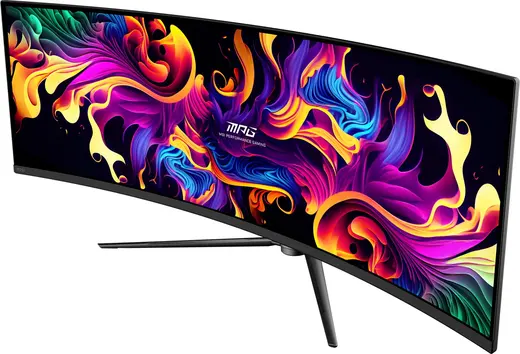 MSI 49" MPG 491CQPX QD-OLED 0.03MS 240HZ HDMI-DP Kavisli Gaming Monitör 5120x1440 görseli 1