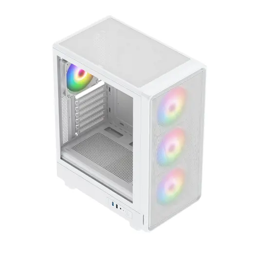 POWERBOOST 650W 80+ BRONZE PB-A5065W-650w 4-ARGB Fanlı Gaming Mid-Tower PC Kasası görseli 4
