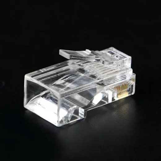 100 ADET EZ PLUG AÇIK UÇLU CAT 6 RJ45 NETWORK KONNEKTÖR CAT6 UTP görseli 6