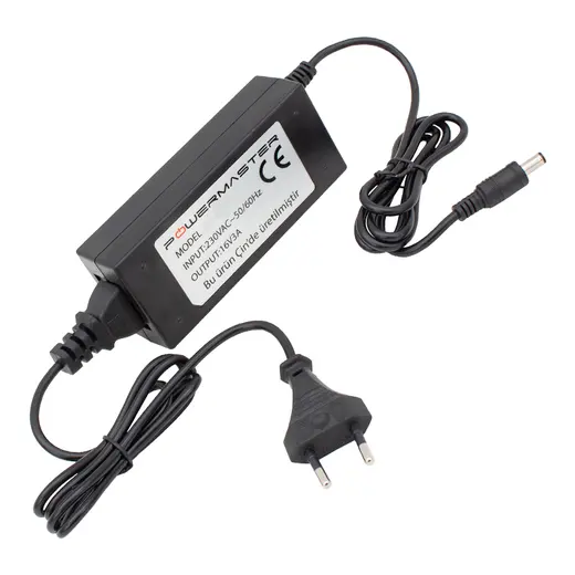 POWERMASTER PM-14311 16 VOLT - 3 AMPER 5.5*2.5 MM UÇLU PLASTİK KASA SANTRAL ADAPTÖRÜ (MASAÜSTÜ) alternatif görünüm