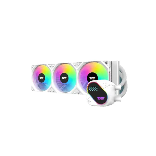 AIGO DO360 ARGB LCD 360mm Beyaz Sıvı Soğutma 1851/AM5
