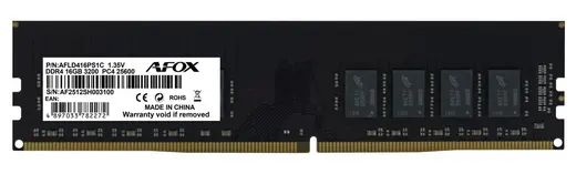 AFOX 16GB DDR4 3200MHZ CL16 PC RAM / VALUE AFLD416PS1C