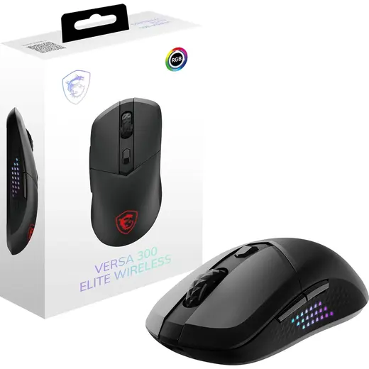 MSI VERSA 300 ELITE W 26000 DPI RGB 2.4GHz Bluetooth 5.3 Kablosuz Gaming Mouse görseli 7