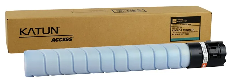 49187-Minolta-Develop TN-221 Katun Mavi Toner Bizhub C-227 C-287 +227 +287