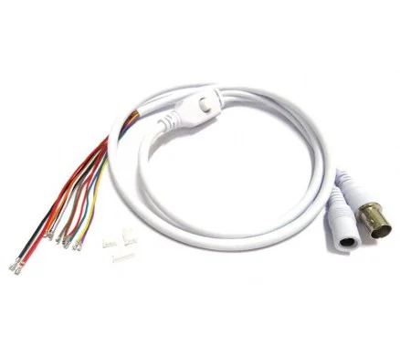 80 CM OSD BUTONLU 11 PİNLİ AHD/ TVI/CVI/ CVBS KAMERA KABLOSU UTC FEMALE BNC + FEMALE DC