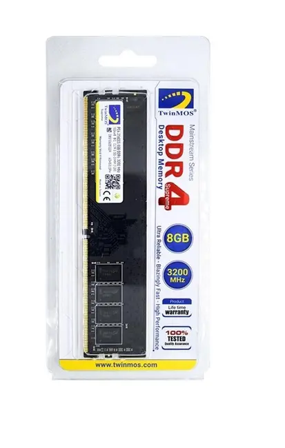 TwinMOS 8GB DDR4 3200MHz CL22 1.2V (MDD48GB3200D) Desktop Pc Ram alternatif görünüm