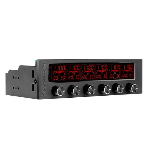 THERMALTAKE Commander F6 AC-024-BN1NAN-A1 RGB LCD Ekranlı Multi Fan Kontrol Ünitesi görseli 6