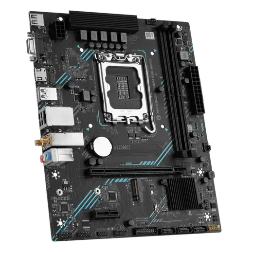 MAXUN H610M WIFI6 ARGB HDMI PCIE 4.0 1700p mATX görseli 3