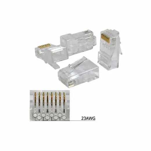 100 ADET RJ45 NETWORK KONNEKTÖR CAT6 UTP görseli 4