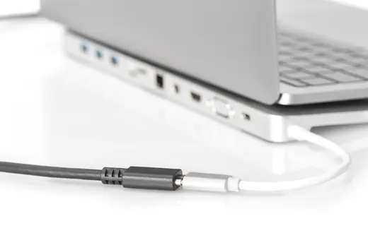 DIGITUS AK-300210-020-S USB Tip C™ Uzatma Kablosu, Tip C Erkek Tip C Dişi, 2 metre, 3A, 480MB, 2.0 Versiyon, CE görseli 3