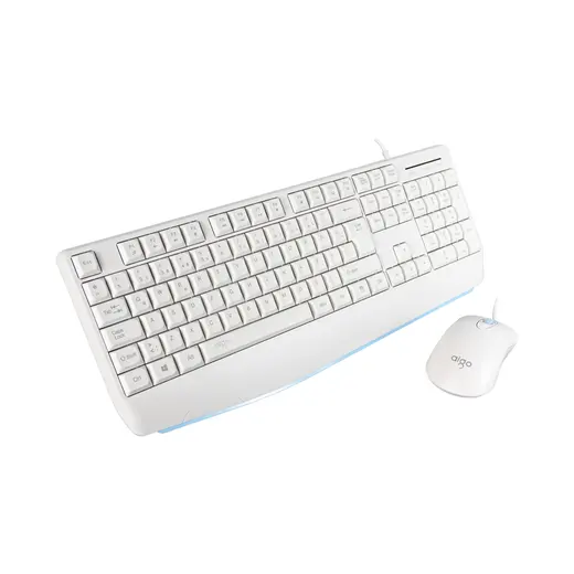 AIGO AK310 Pro Beyaz Kablolu Q Klavye + Mouse Set görseli 3