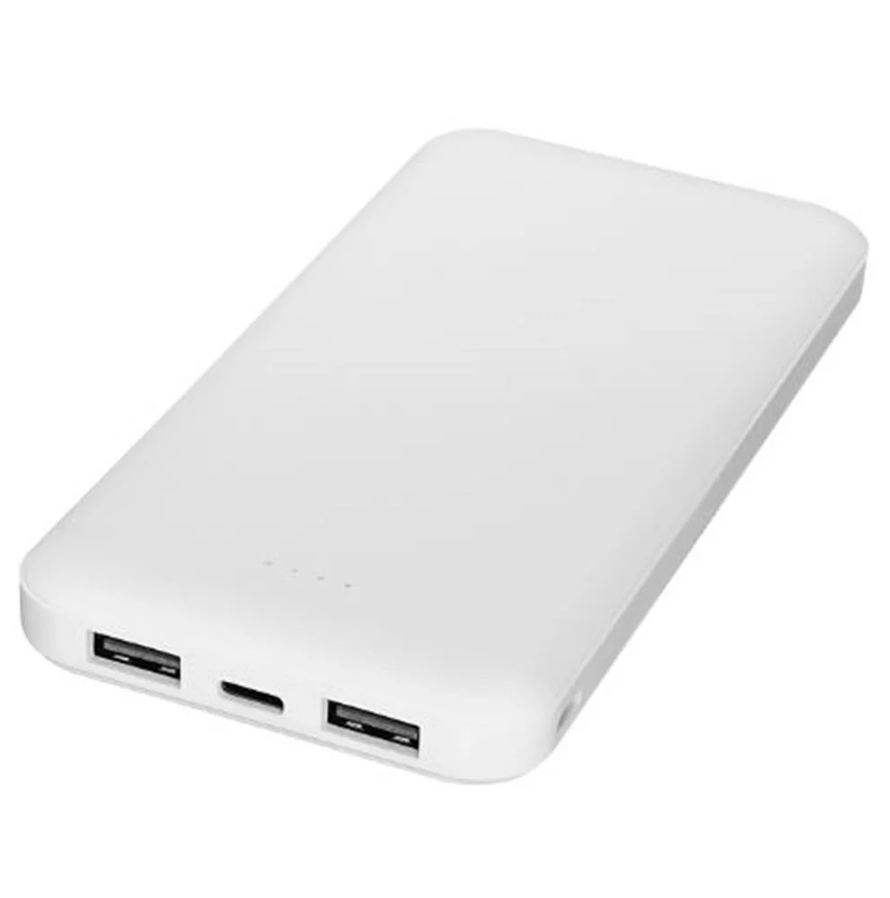 Asonic AS-P10 10000mAh Micro+Type-C+USB Beyaz Taşınabilir Pil Şarj Cihazı Powerbank
