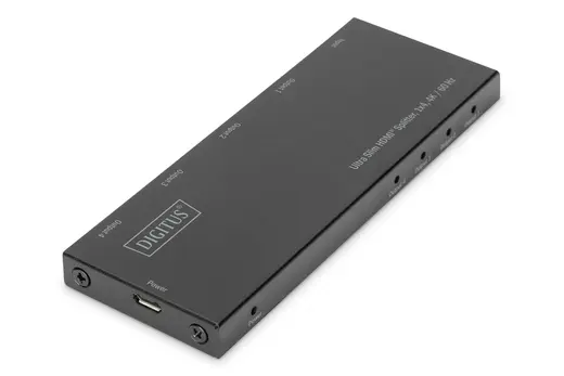 DIGITUS DS-45323 Ultra İnce HDMI Çoklayıcı, 1x4, 4K/60Hz, HDR, HDCP 2.2, 18 Gbps