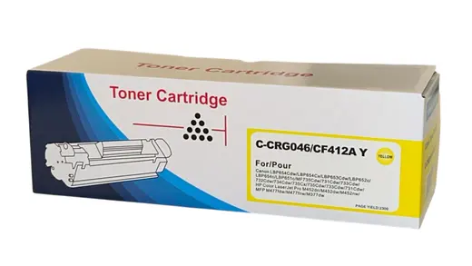 HP CF-412A CRG-046 Sarı Muadil Toner M-452 M-477 Canon LBP-652 654 MF-731 734