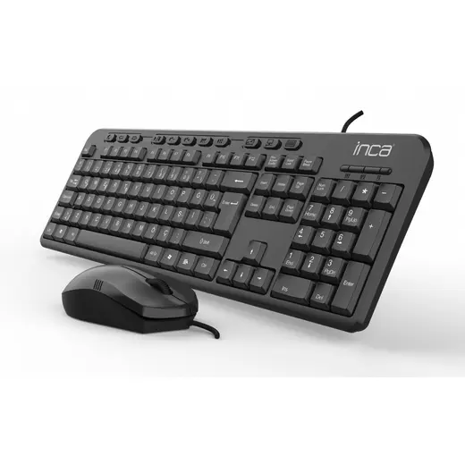 INCA IMK-375T Kablolu USB Q Trk Siyah Klavye - Mouse Set görseli 1