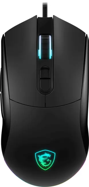 MSI GG Forge GM320 RGB 12800 DPI Kablolu Siyah Oyuncu Mouse görseli 7