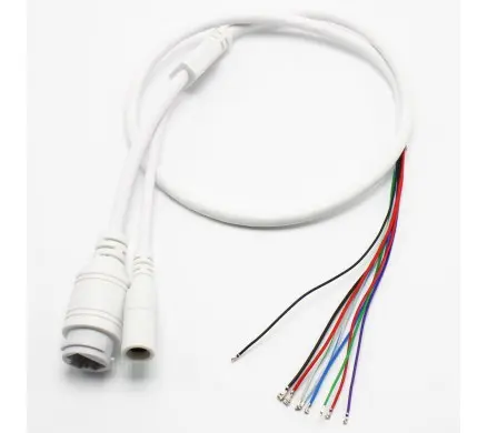 10 ADET IP KAMERA KABLOSU LEDLİ 9 PIN'Lİ ( 2P2.0+8P1.25 ) PLASTİK PİN SOKET DAHİL görseli 6