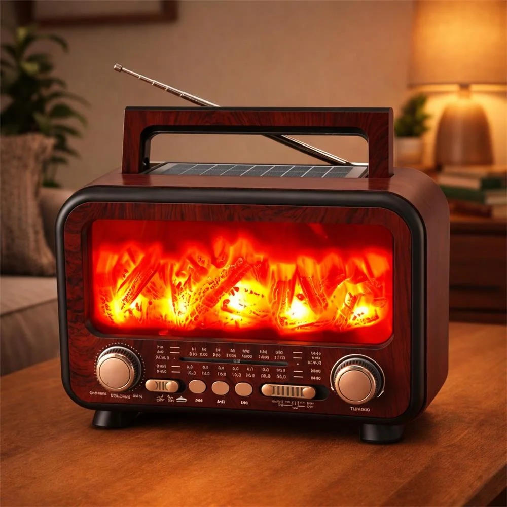 Everton Rt-754 Bluetooth Fm-Usb-Tf-Aux Şarjlı Nostaljik Radyo (Solar Panel)
