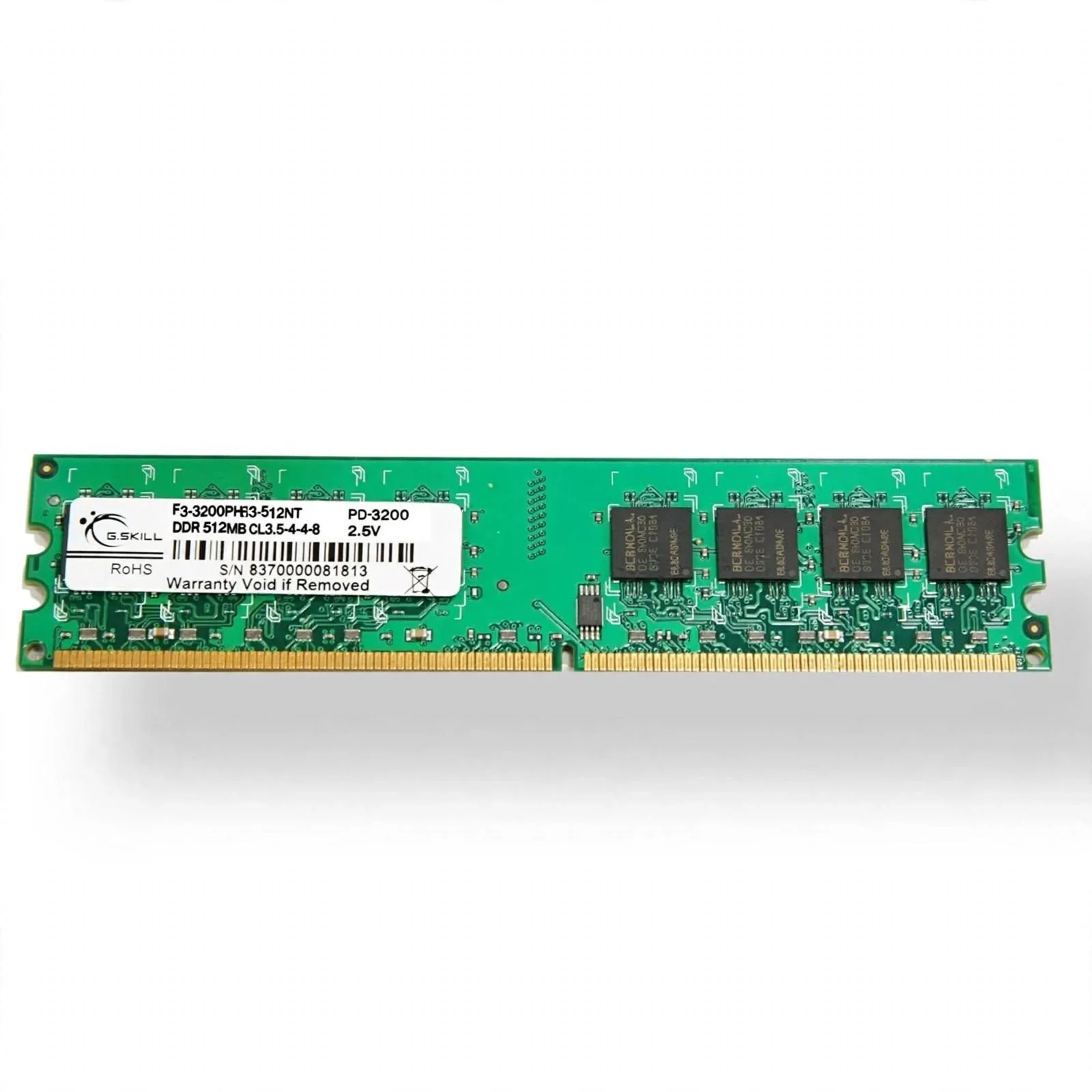 GSKILL 1GB DDR1 400MHZ CL3 184pin PC RAM Value F1-3200PHU1-1GBNT