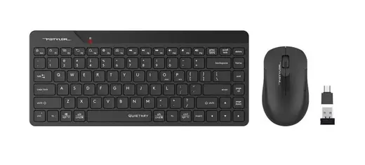 A4 TECH FG2200 AIR2 2.4 QMINI FN-MM SESSIZ KLAVYE&MOUSE SET SIYAH
