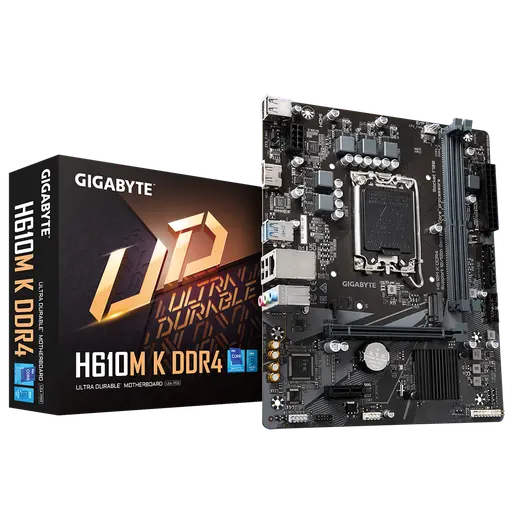GIGABYTE H610M-K DDR4 1700P DDR4 SES GLAN HDMI SATA3 USB3.2 mATX