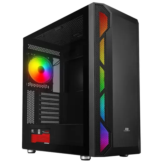 POWERBOOST 650W 80+ PB-P3701B 4-ARGB Fanlı Gaming Mid-Tower PC Kasası görseli 6