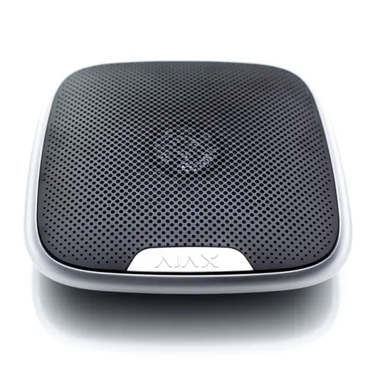 AJAX StreetSiren Siyah 85-113dB LED Işıklı Jeweller Kablosuz IP54 Harici Alarm Sireni görseli 3