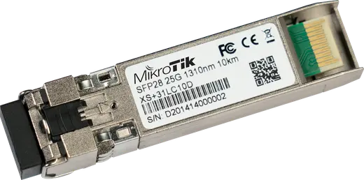 Mikrotik XS+31DLC10D SFP+ modül, 25/10/1Gbit Single Mod(SM) 10km 1310nm