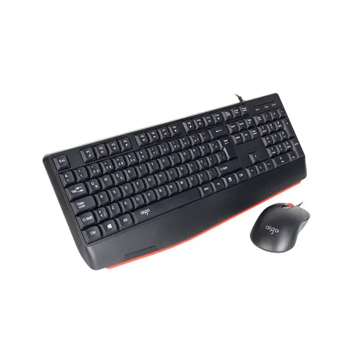 AIGO AK310 Pro Siyah Kablolu Q Klavye + Mouse Set görseli 3