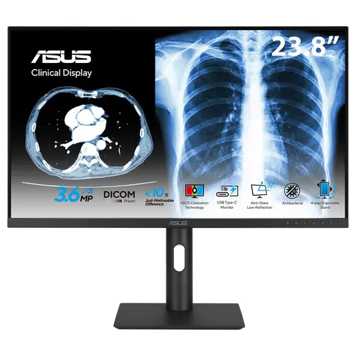 ASUS 23.8" IPS MH2441A HDMI-DP TYPEC Pivot Klinik Monitör 2560x1440 görseli 5