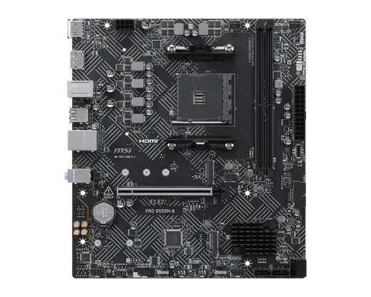 MSI PRO B550M-B DDR4 HDMI-DP PCIE 4.0 AM4 mATX görseli 5