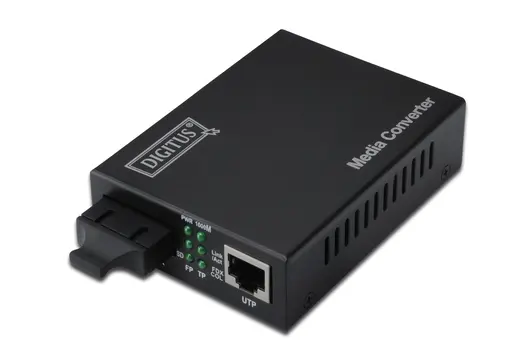 DIGITUS DN-82121-1 Media/Rate Converter, 10/100/1000Base-T - 1000Base-LX (Singlemode 10 km, SC) görseli 3