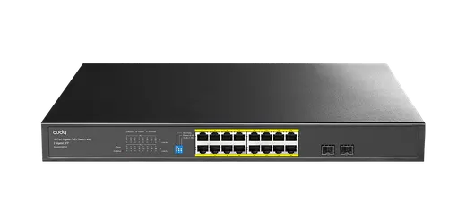 CUDY 16port PoE 200w 2-SFP Gigabit Watchdog Switch GS1020PS2 görseli 2