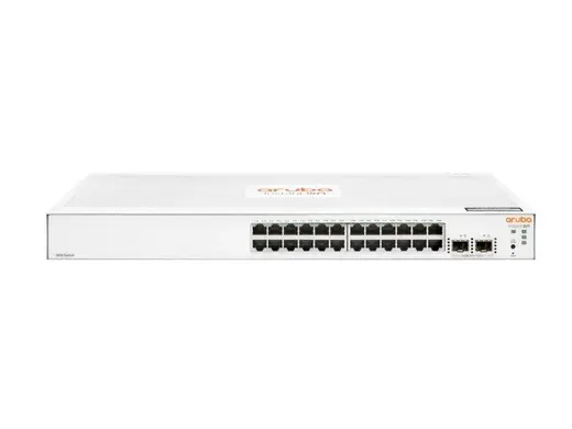 ARUBA 24port 2-SFP Gigabit Yönetilebilir Switch RackMount Instant On 1830-24G JL812A görseli 3