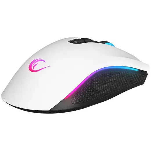 Rampage SMX-R44 V2 Makrolu RGB Ledli Kablolu Beyaz Gaming Oyuncu Mouse görseli 5